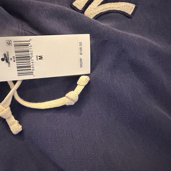 Ralph Lauren Navy Cobalt Blue NY Yankees Hoodie - Picture 4 of 5